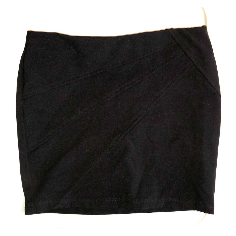 Black Bodycon Mini Skirt